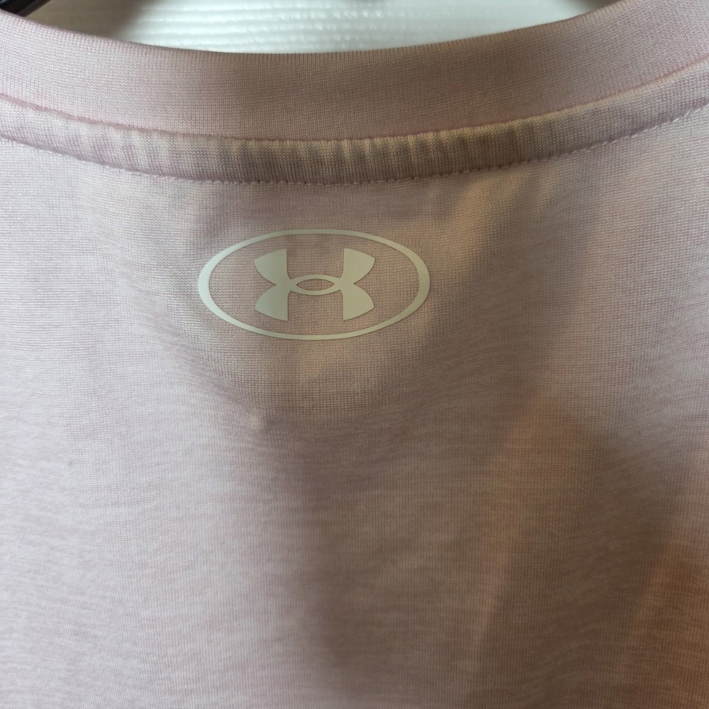 Under Armour sz L loose fit tank top pink casual work out gym athletic womens - Picture 4 of 9